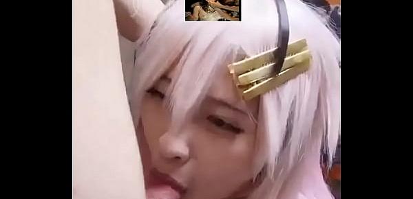  Cosplay Anime Girl Sucking Small Dick